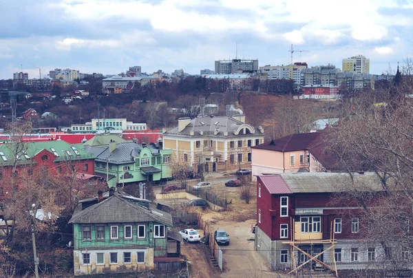 A vista das alturas da cidade Vladimir — Fotografia de Stock