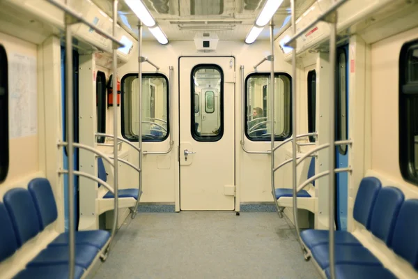 Passagiere der Moskauer U-Bahn — Stockfoto