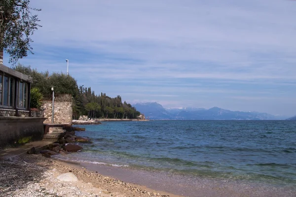 Recreation area on the shore of Lake Garda in Sirmione