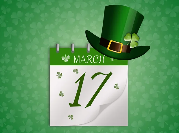 Kalender für St. Patrick 's Day — Stockfoto