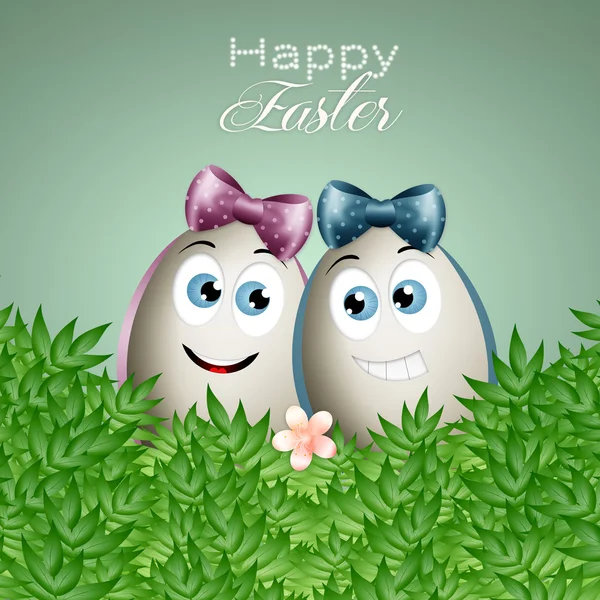 Funny Easter egg — Stock Photo, Image