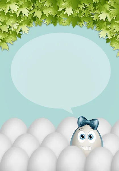 Komik Paskalya Yumurtaları — Stok fotoğraf