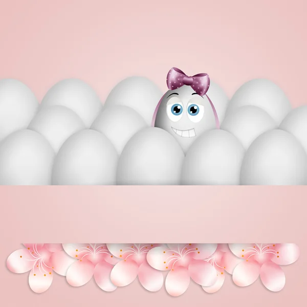 Komik Paskalya Yumurtaları — Stok fotoğraf