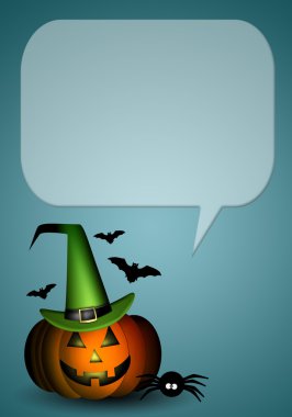 mutlu Halloween balkabağı