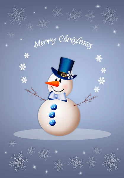 Snowman for Merry Christmas — Stock Photo, Image