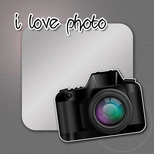 Camera met focal — Stockfoto