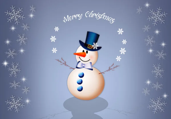 Snowman christmas — Stockfoto