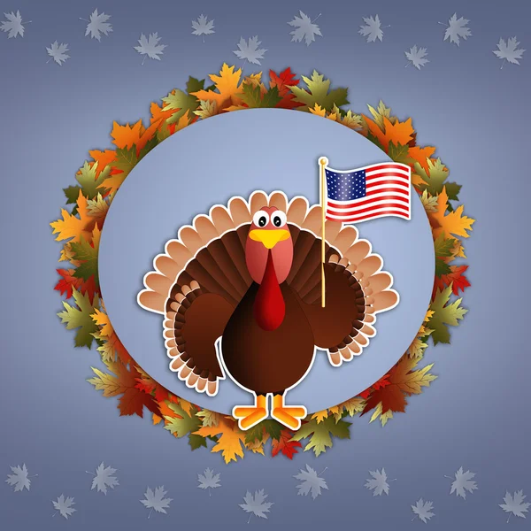 Турция с флагом Америки — стоковое фото