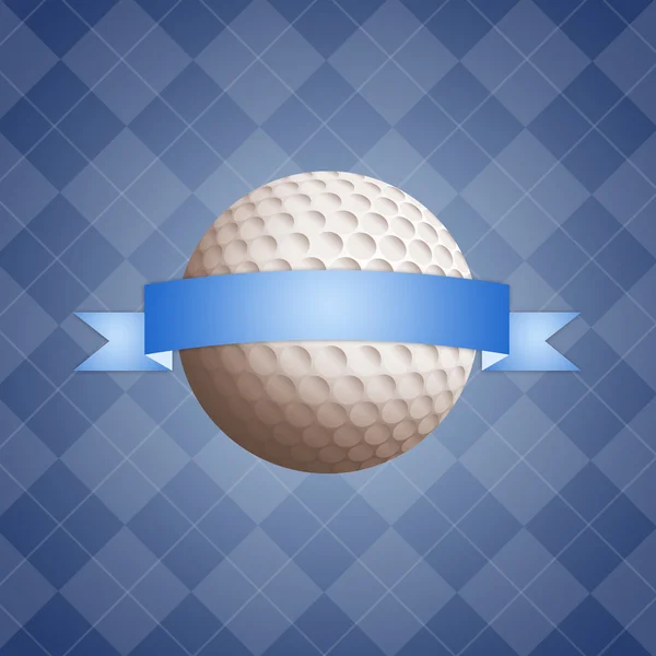 Pelota de golf con bandera — Foto de Stock