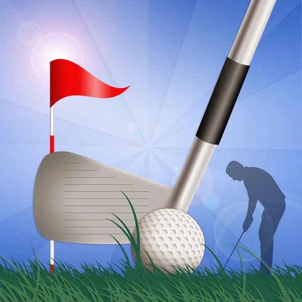 Attrezzatura da golf — Foto Stock