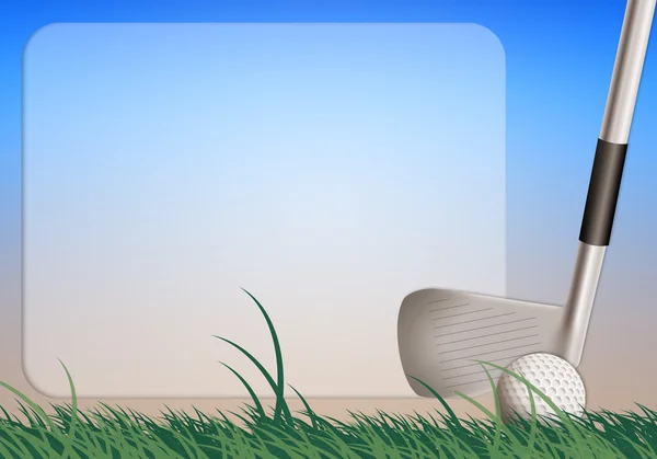 Golf klub labdával — Stock Fotó