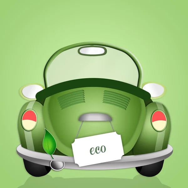 Ecological car for respect the planet — Stock Photo, Image