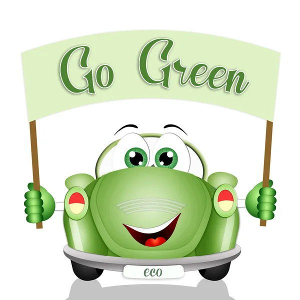 Eco-coche para el respeto del planeta — Foto de Stock