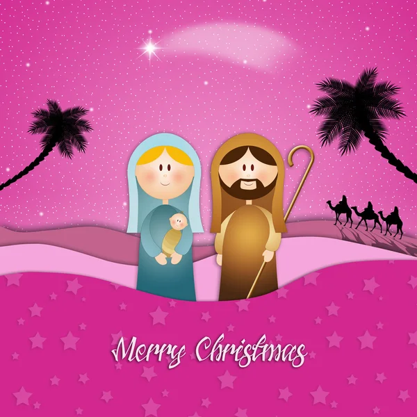 Christmas nativity scene — Stock Vector © agnieszka 7184059