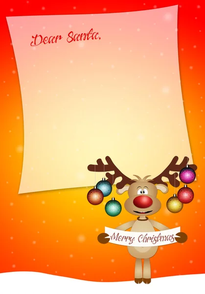 Letter to Santa for Christmas — Stock Photo, Image