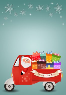 Noel Baba taşıma yılbaşı paketleri