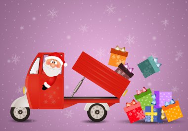 Noel Baba taşıma yılbaşı paketleri