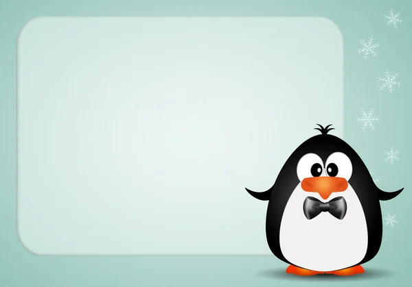 Funny penguin background — Stock Photo, Image