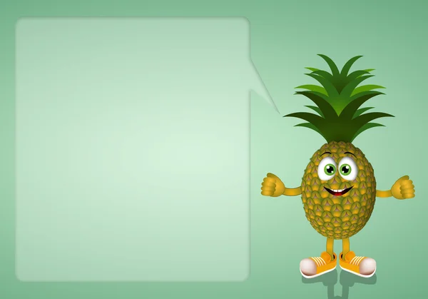 Funny pineapple — Stock Photo, Image