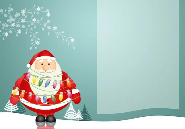 Santa Claus achtergrond in de winter — Stockfoto