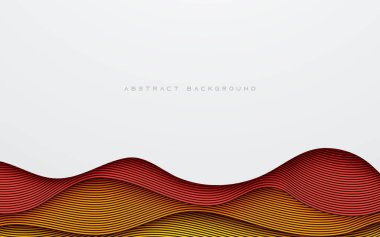 Soyut renkli arkaplan dalgalı çizgi katman boyutu