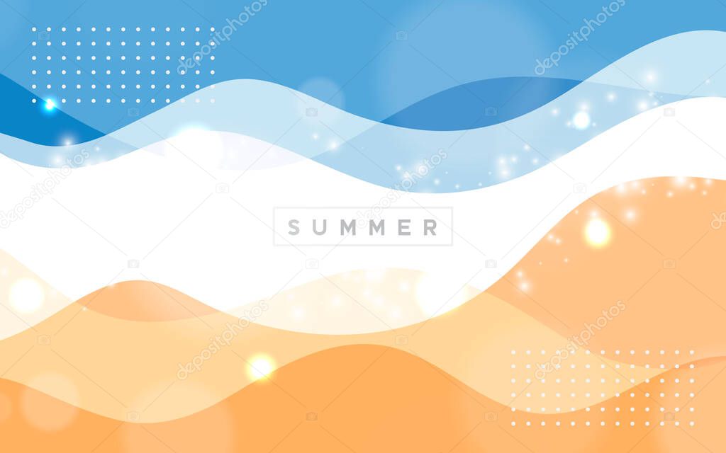 Abstract summer background wavy color