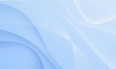 Pürüzsüz ışık eğrileri ve gradyan tasarımlı soyut mavi dalga arkaplanı