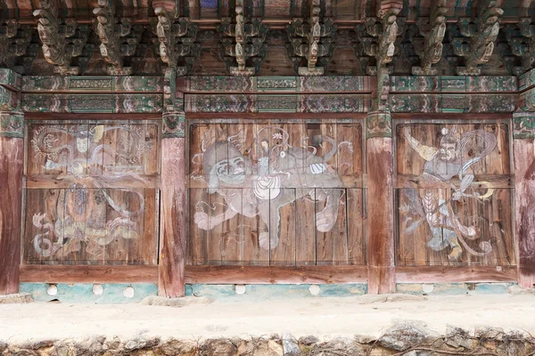 Bogwangsa 寺院での壁画 — ストック写真