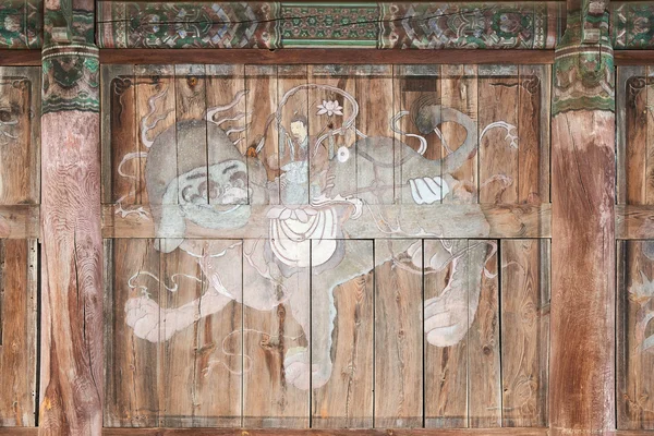 Wandmalereien im Bogwangsa-Tempel — Stockfoto