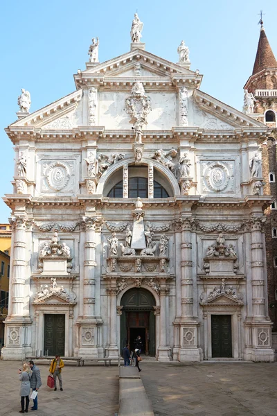 Facade of Chiesa di San Moise — Stock Photo, Image