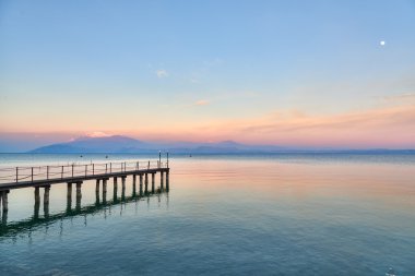 Landscape of Lake Garda  clipart