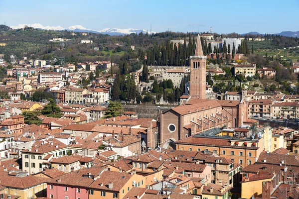 Sant'Anastasia View from Torre dei Lamberti — Stock Photo, Image