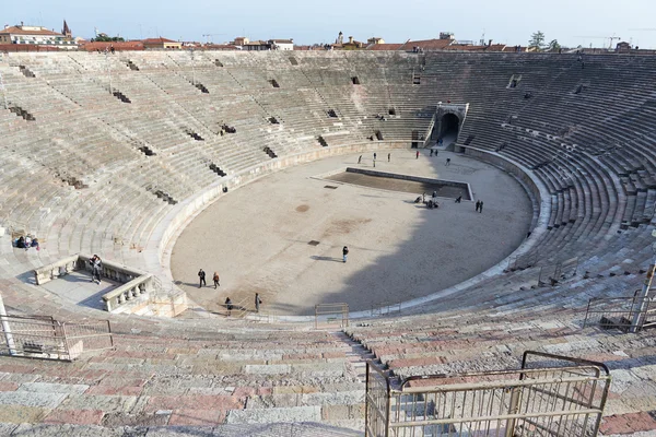 Verona Arena, um anfiteatro romano na Piazza Bra — Fotografia de Stock