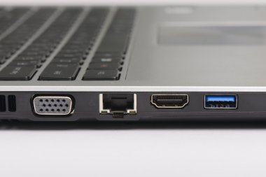 USB 3.0, Lan ve dizüstü bilgisayarın grafik bağlantı noktaları