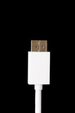 ekran bağlantı noktası kablosunu closeup