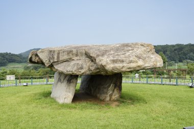 dolmen in ganghwa island clipart