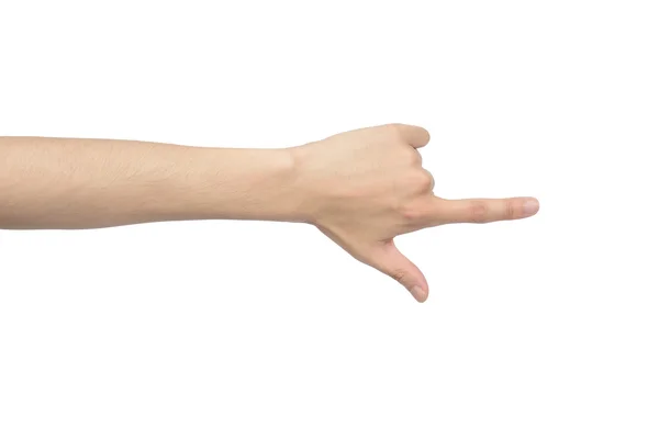 Hand of pointing sign — Stock Photo, Image