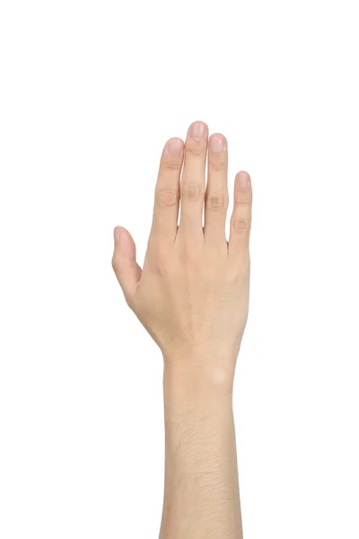 Hand zeigt die fünf Finger — Stockfoto