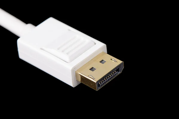 Closeup of display port cable — Stock Photo, Image