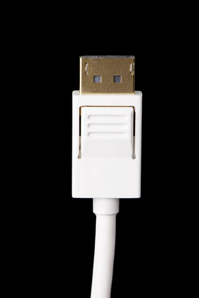 Closeup of display port cable — Stock Photo, Image