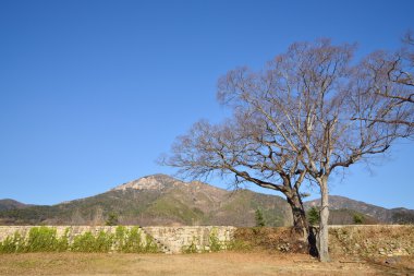 Kore geleneksel tuğla sur Kore Nakan kasabasında
