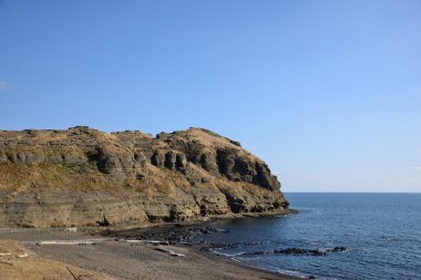 Jeju Adası (Yongmeori) Drangon kafa deniz kıyısı.