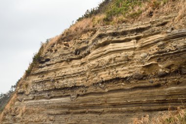Depositional Suwolbong volcaniclastic yataklarında yapılarda 