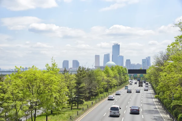 Nodeul Auffahrt nach yeouido in seoul, Korea — Stockfoto