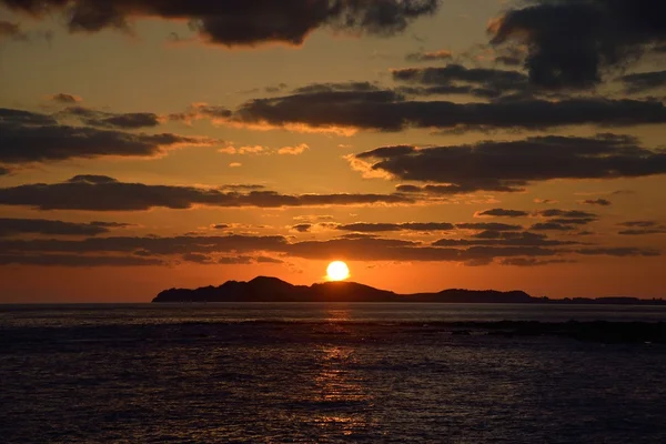 Sunset landscape from of Jeju island, Korea — Stock Photo, Image