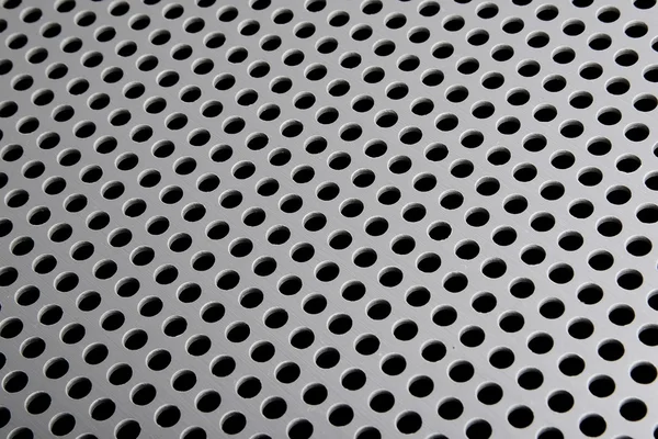 Szczegół tekstura aluminium płyty z otworem — Zdjęcie stockowe
