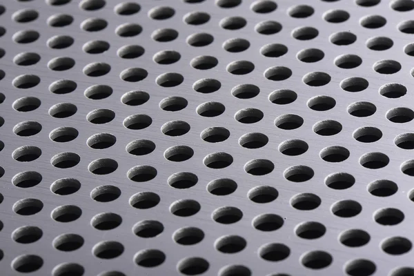 Detail texture of aluminum plate with hole — Stock Photo, Image