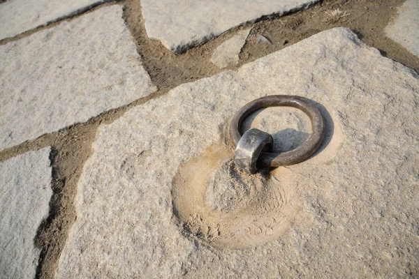 Seoul, Kore Gyeongbokgung çadırda için metal halka — Stok fotoğraf