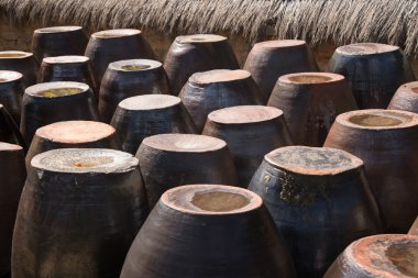 Kullanılmayan crocks baharat ve soslar