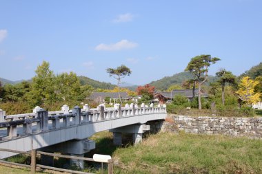 Yeongju, Kore - 15 Ekim 2014: Seonbichon, giriş